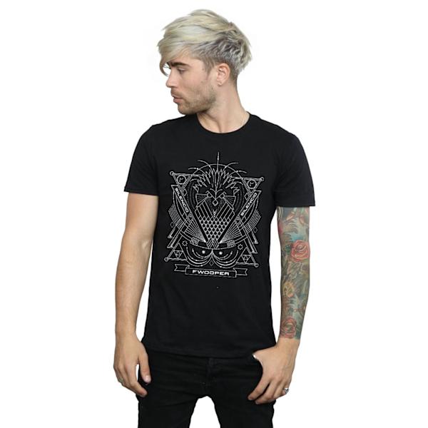 Fantastiska vidunder Mäns Fwooper ikon T-shirt S Svart Black S