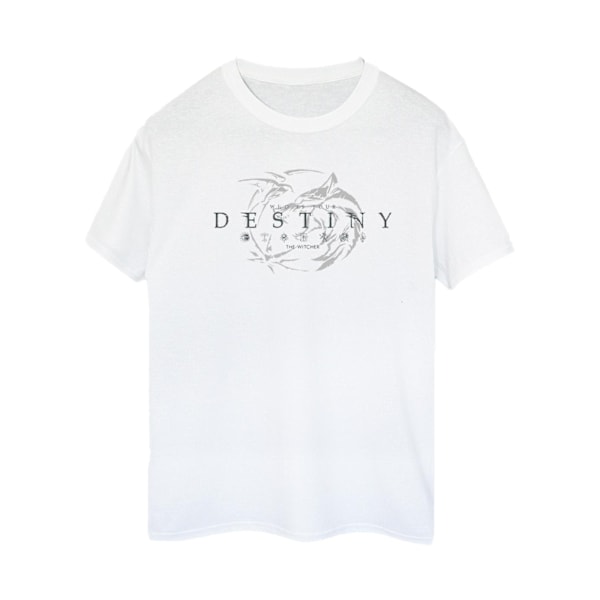 Netflix Dam/Kvinnor The Witcher Wolf´s Destiny Bomull Boyfrie White XL