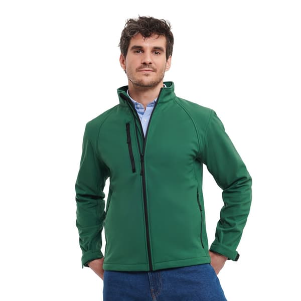 Russell Herr Soft Shell Jacka XS Flaskgön Bottle Green XS