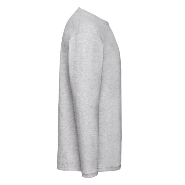 Fruit of the Loom Unisex Värdevikt Heather Långärmad Grey M