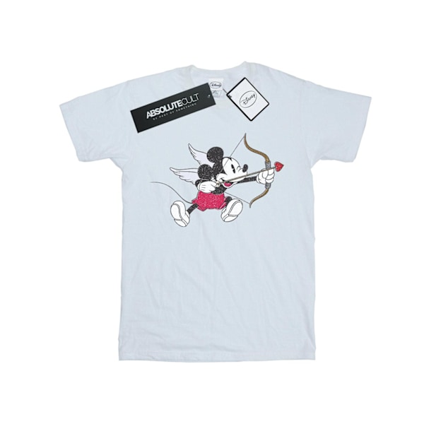 Disney Boys Mickey Mouse Love Cherub T-shirt 7-8 år Vit White 7-8 Years