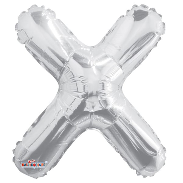 Apac X bokstavsfolie ballong One Size Silver Silver One Size