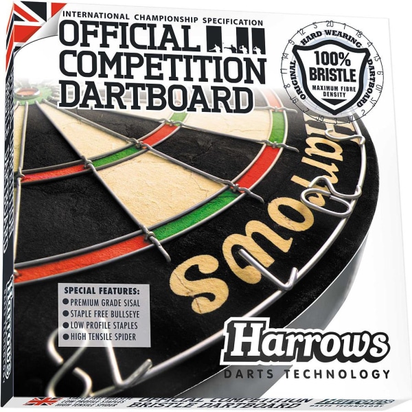 Harrows Competition Dartboard One Size Flerfärgad Multicoloured One Size