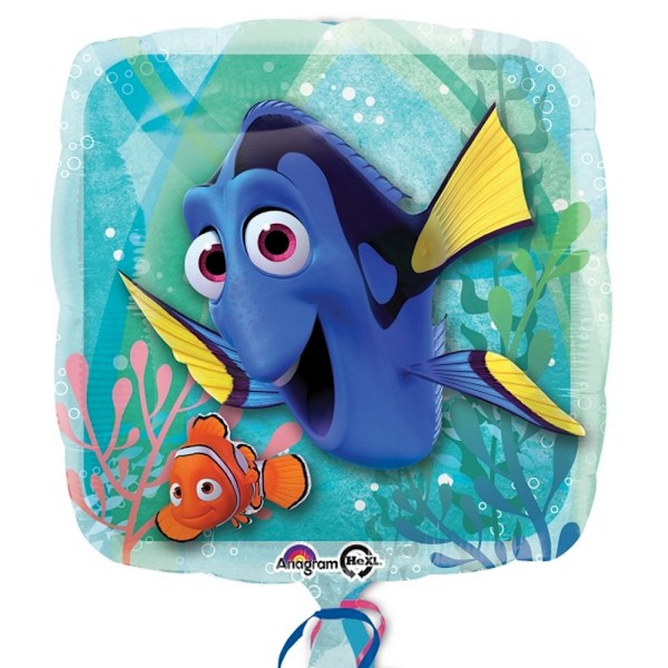 Finding Dory Marlin Fyrkantig Folieballong En Storlek Flerfärgad Multicoloured One Size