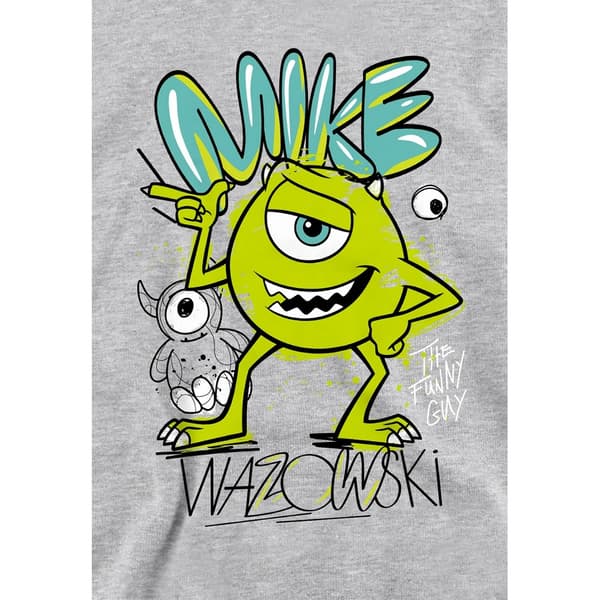 Monsters University Barn/Barn Mike Wazowski Graffiti Heath Athletic Heather 12-13 Years
