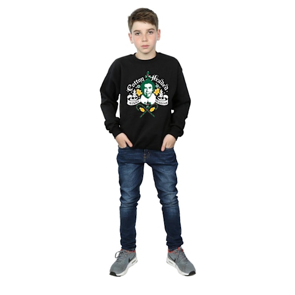 Elf Boys Headed Ninny Muggins Sweatshirt 5-6 år Svart Black 5-6 Years