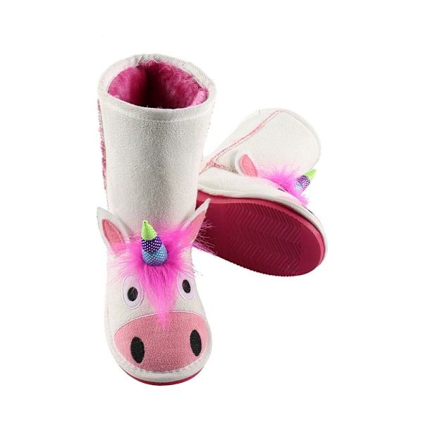 LazyOne Barn/Barn Unicorn Toasty Toez Tofflor XXS Vit White XXS