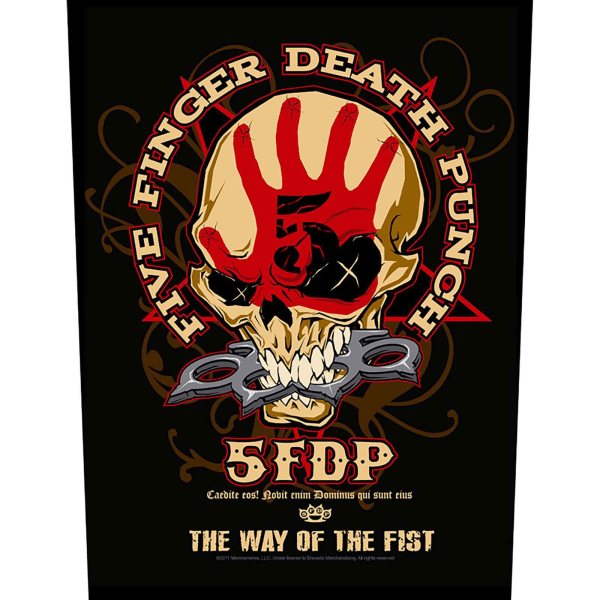 Five Finger Death Punch The Way Of The Fist Patch One Size Blac Black/Red/Sand One Size