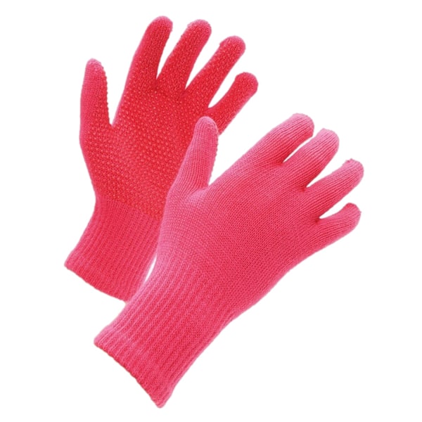 Shires Suregrip ridhandskar för barn/barn i storlek rosa Pink One Size