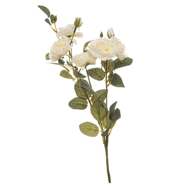 Hill Interiors Cottage Rose Konstgjord Blomma One Size Mjuk Vit/Grön Soft White/Green One Size