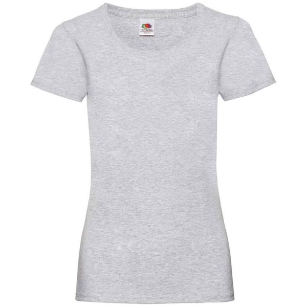 Fruit of the Loom Dam/Dam Valueweight Heather Lady Fit T- Heather Grey XXL