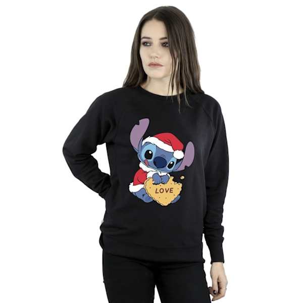 Disney Dam/Kvinnor Lilo Och Stitch Jul Kärlek Biscuit Swe Black XL