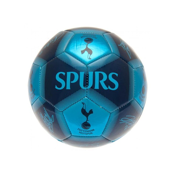 Tottenham Hotspur FC tryckt signatur skillsboll One Size Blå Blue/Black One Size
