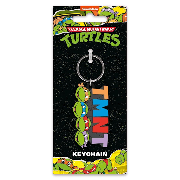 Teenage Mutant Ninja Turtles Klassisk Logotyp PVC Nyckelring Storlek: One Size Multicoloured One Size