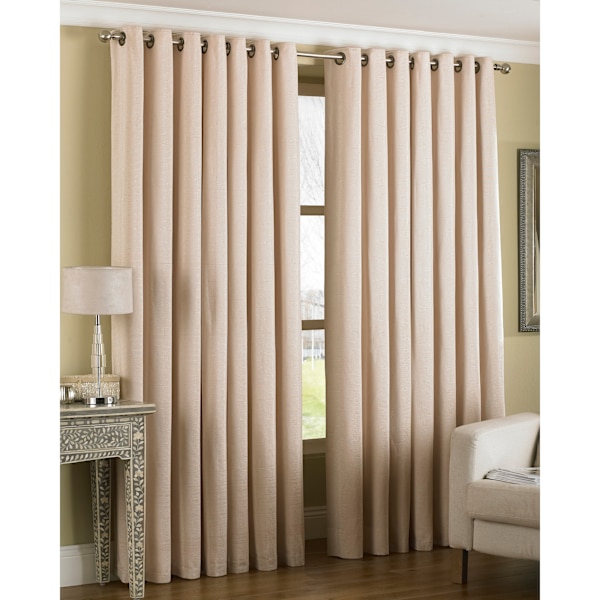 Riva Home Amari Ringtop Gardiner 90x90 (229x229cm) Elfenben Ivory 90x90 (229x229cm)