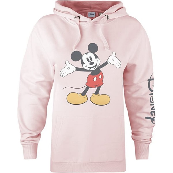 Disney Dam/Dam Hoodie med öppna armar Mickey Mouse M ljusrosa Pale Pink M