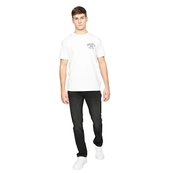 Crosshatch Herr Svelte Stretch Jeans 34R Tvättad Svart Washed Black 34R