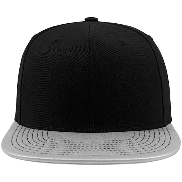 Flexfit Metallic Visor Snapback Cap One Size Silver Silver One Size