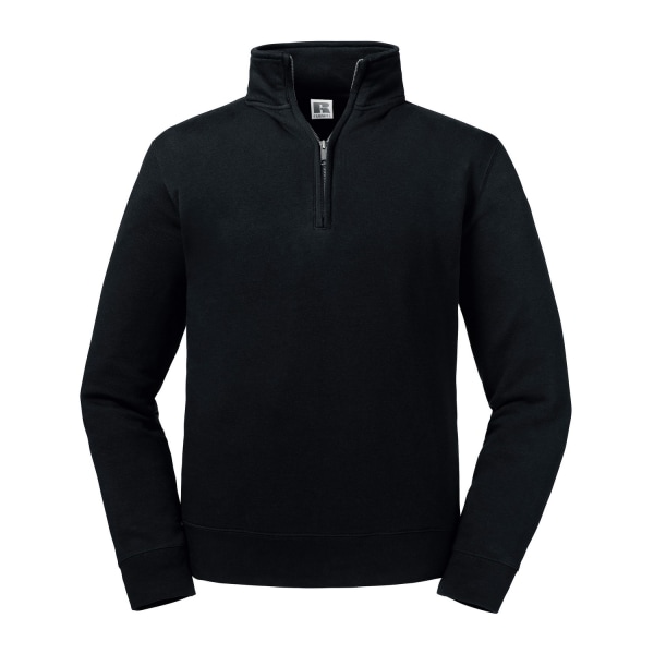 Russell Herr Authentic Quarter Zip Sweatshirt S Svart Black S