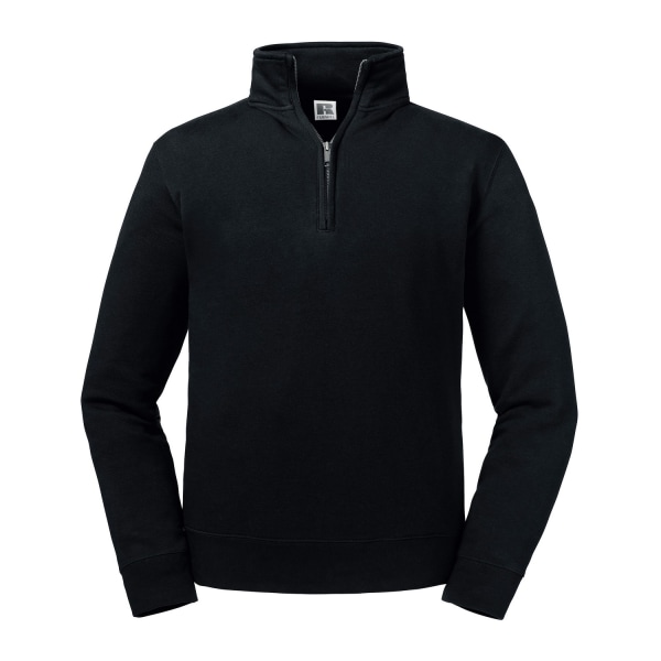 Russell Mens Authentic Quarter Zip Sweatshirt 4XL Svart Black 4XL