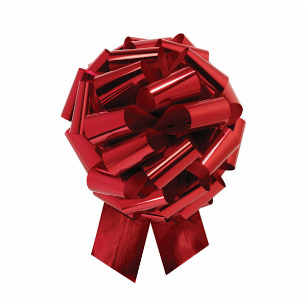 Forum Novelties Metallic Pull Bow One Size Metallic Red Metallic Red One Size