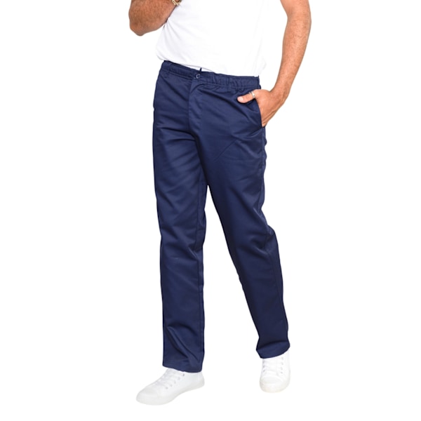 Duke Herr D555 Basilio Rugbybyxor med Elastisk Midja 34R Marinblå Navy 34R