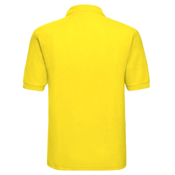 Russell Herr Classic Kortärmad Polycotton Pikétröja XL Gul Yellow XL