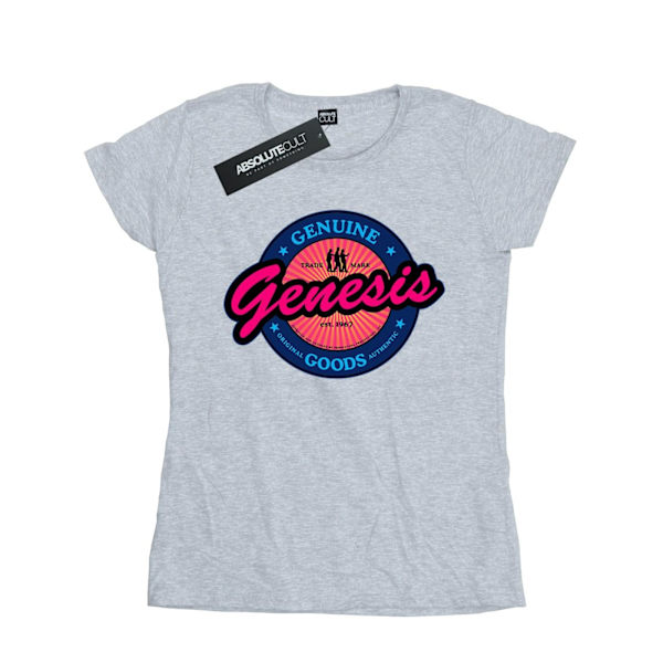 Genesis Dam/Kvinnor Neon Logo Bomull T-shirt S Sports Grey Sports Grey S