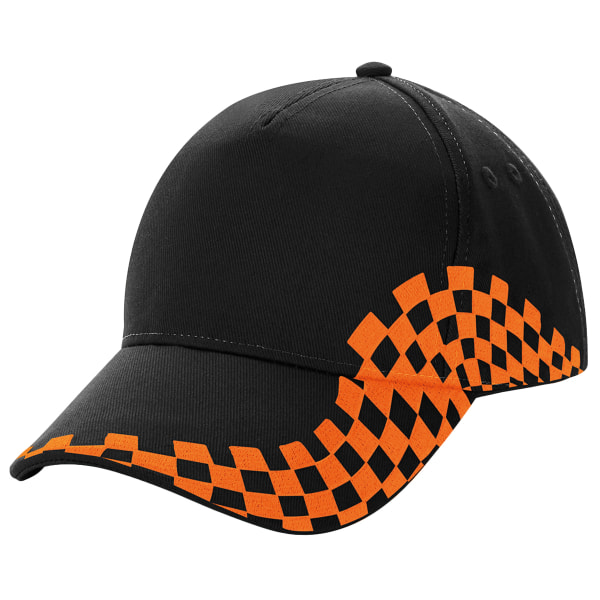 Cap Unisex Grand Prix basebollkeps One Size Svart/Orange Black/Orange One Size