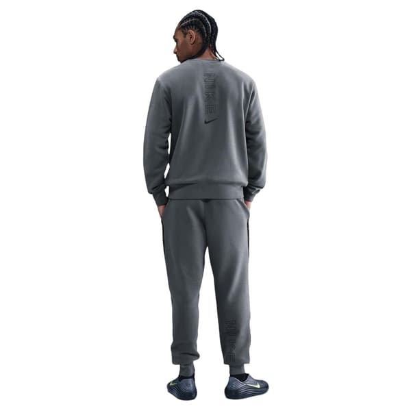 Nike Herr Tröja Rundhals Regular Raglan Sweatshirt L Grå/Svart Grey/Black L
