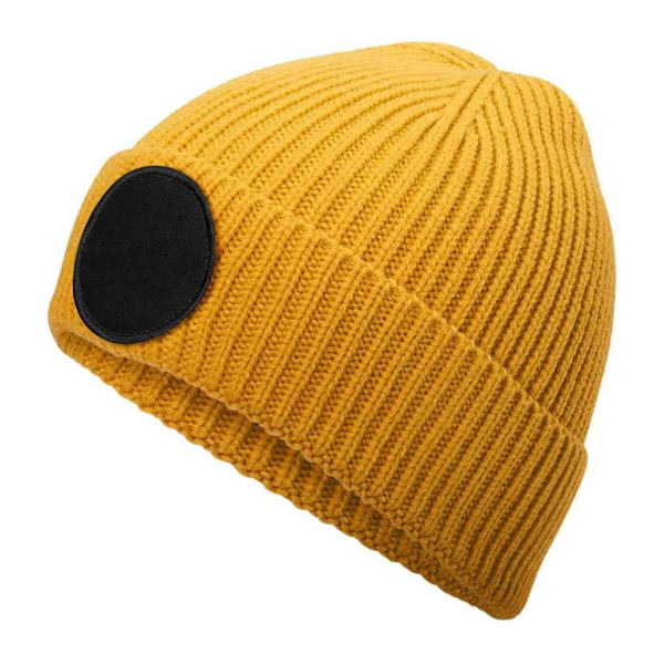 Beechfield Patch Circular Patch Mössa One Size Senapsgul/Svart Mustard/Black One Size