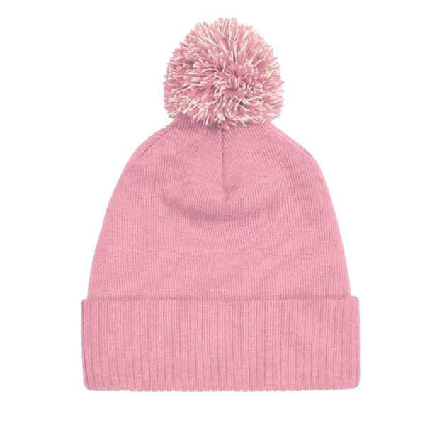 Beechfield Girls Snowstar Duo Extreme Winter Hat One Size Dusty Dusty Pink/Off White One Size