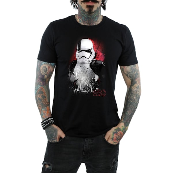 Star Wars: The Last Jedi Herr Stormtrooper Borstad Bomull T-shirt Black S