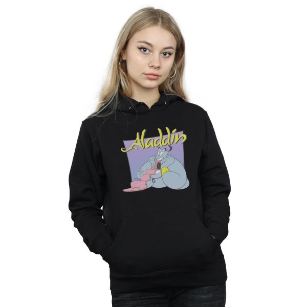 Disney Dam/Kvinnor Aladdin Genie Wishing Dude Hoodie M Svart Black M