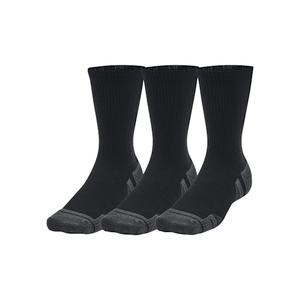 Under Armour Unisex Adult Performance Tech Crew Socks (3-pack) Black M
