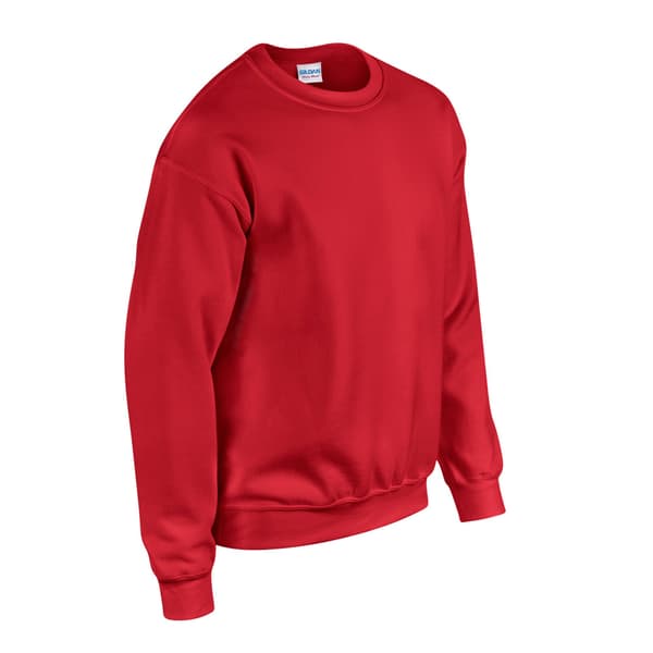Gildan Herr Heavy Blend Sweatshirt L Röd Red L