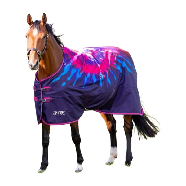 Tempest Original Standard-Neck Tie Dye Lite Horse Turnout Matta 4 Pink 4´ 9