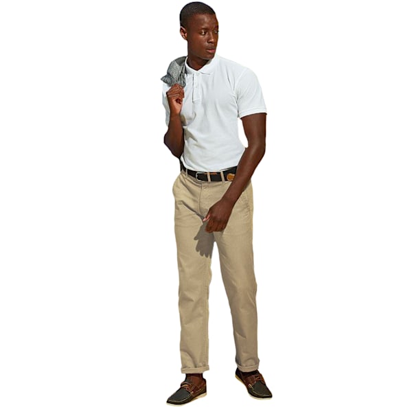 Asquith & Fox Herr Classic Casual Chinos/Byxor LT Naturlig Natural LT