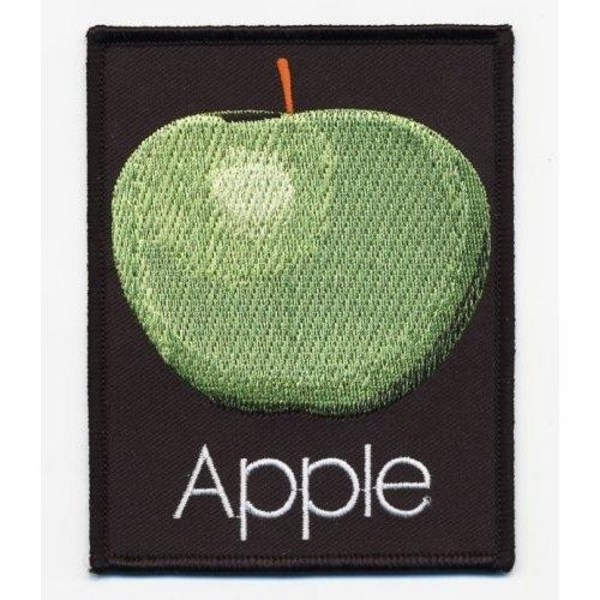 The Beatles Apple Records Iron On Patch One Size Svart/Grön Black/Green One Size