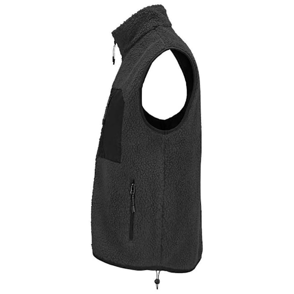 SOLS Unisex Vuxen Fury Sherpa Body Warmer L Carbon/Grå/Svart Carbon/Grey/Black L