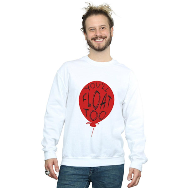 It Mens Pennywise You´ll Float Too Sweatshirt XL Vit White XL