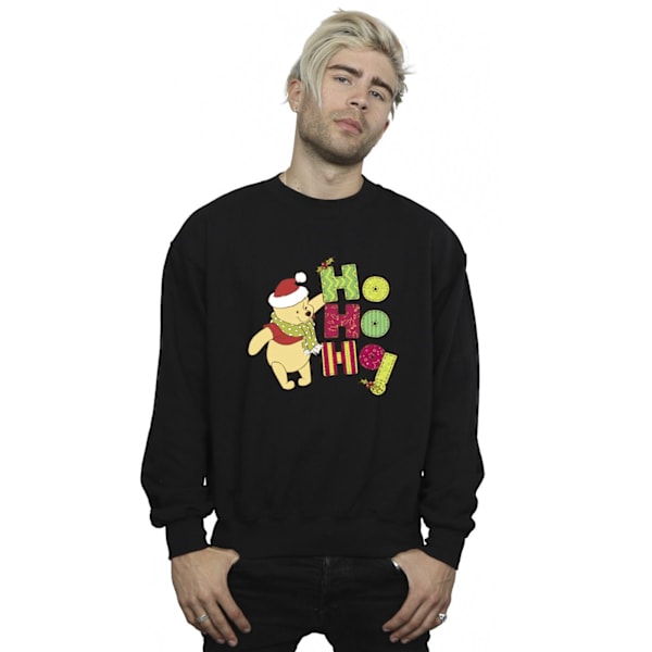 Disney Herr Winnie The Pooh Ho Ho Ho Scarf Sweatshirt XXL Svart Black XXL