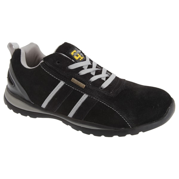 Grafters Män Safety Toe Cap Trainer Skor 6 UK Svart/Grå Black/Grey 6 UK