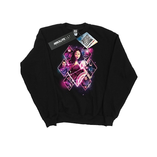 DC Comics Justice League Movie Team Diamonds Sweatshirt M Black M