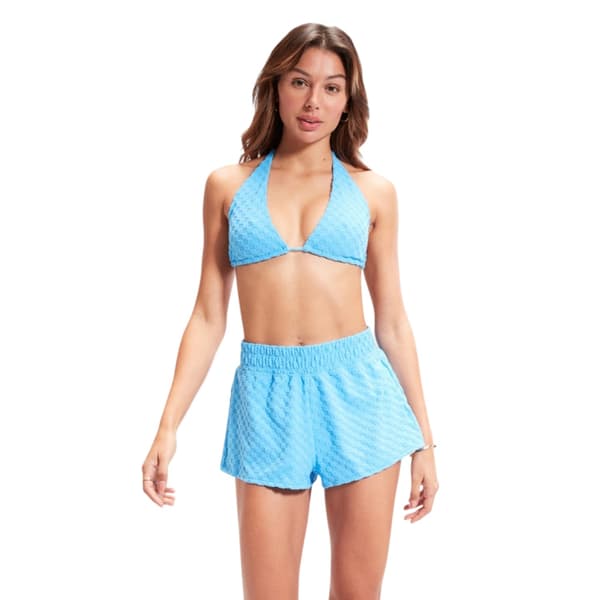 Speedo Dam/Dam Tri-Fold Frotté Bikinibandtopp 8 Blue 8 UK