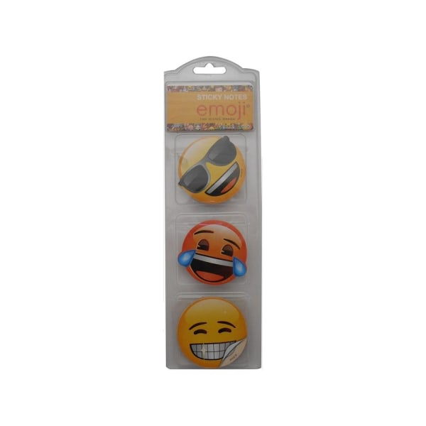 Anker Emoji Sticky Notes (paket med 3) One Size Flerfärgad Multicoloured One Size