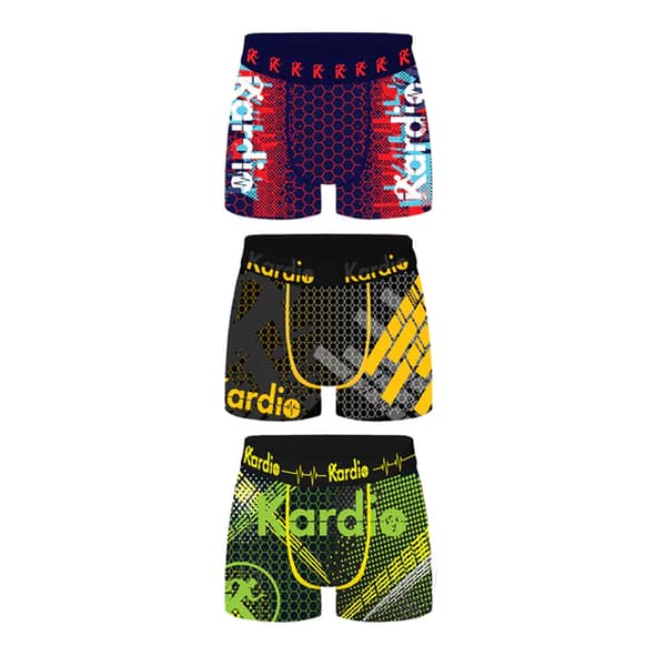 Kardio Herr Geometriska Performance Boxershorts (6-pack) L Na Navy L