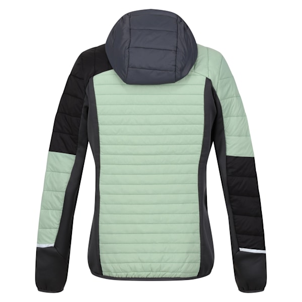 Regatta Dam/Kvinnor Trutton II Baffled Hooded Jacka 18 UK Qu Quiet Green/Seal Grey 18 UK