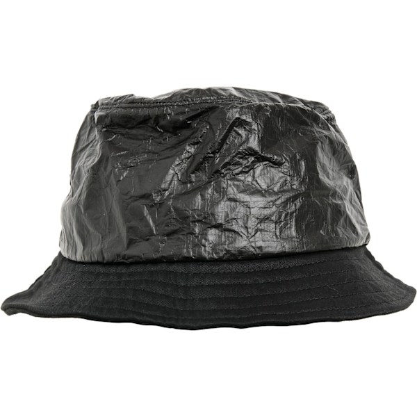 Flexfit By Yupoong Crinkled Paper Bucket Hat One Size Black Black One Size