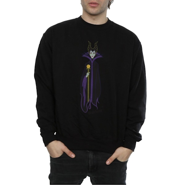 Disney Herr Sleeping Beauty Classic Maleficent Sweatshirt M Bla Black M